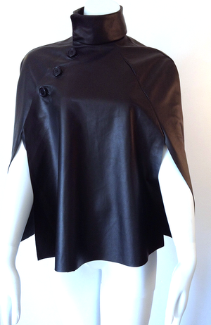 Black Leather Cape 