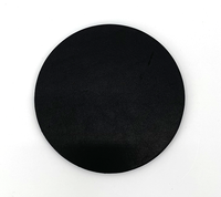 Black leather coaster 