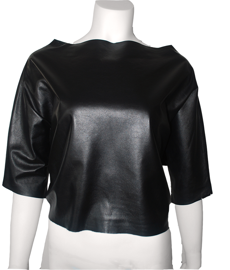 the Dolman Sleeve Leather Top