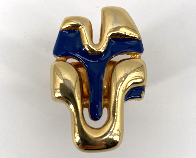 Vintage Modernism  1960's Pierre Cardin Gold Ring