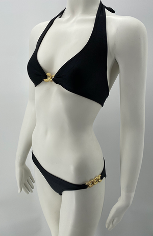 the Gold Link Halter Bikini