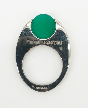 Vintage Mod 1970's Pierre Cardin Ring Sterling Silver Ring