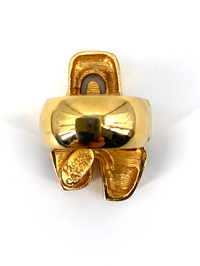 Vintage Modernism  1960's Pierre Cardin Gold Ring