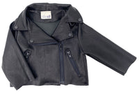the Baby Motorcycle Jacket in Stretch Leather